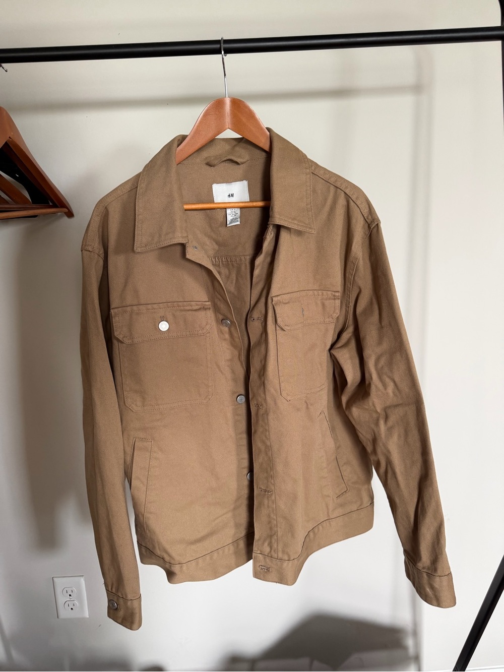 H&M Tan Utility Cargo Style Jacket